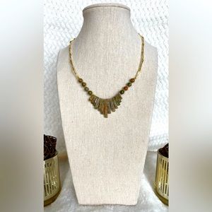 Marbled stone necklace